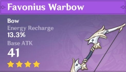 4Star Favonious Warbow