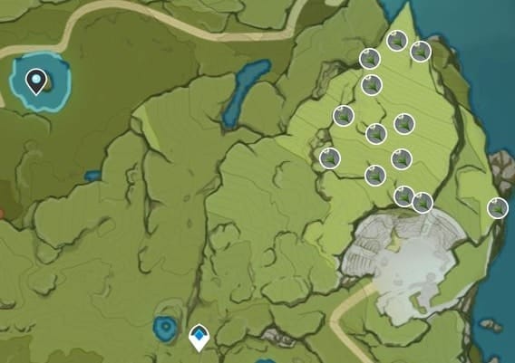 Cecilia Farming Location Map Starsnatch Cliff