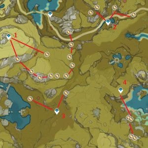 Cor Lapis Farming Locations in Genshin Impact (Map and Route) - Genshin DB