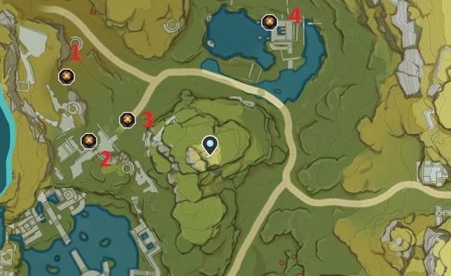 Ruin Guard Locations In Lingju Pass And Donyu Ruin