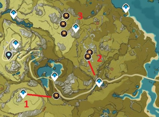 Ruin Guard Locations In Western Part Of Liyue