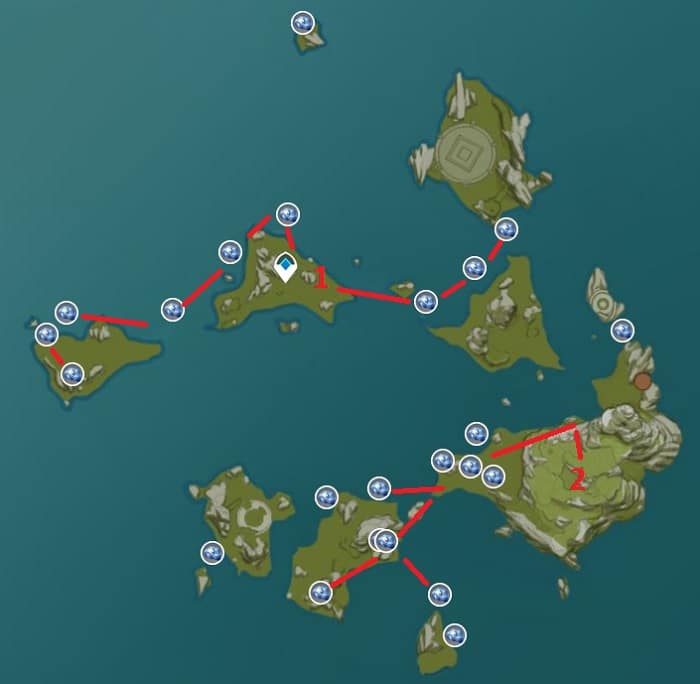 Starconch Farming Locations in Genshin Impact (Map and Route) - Genshin DB