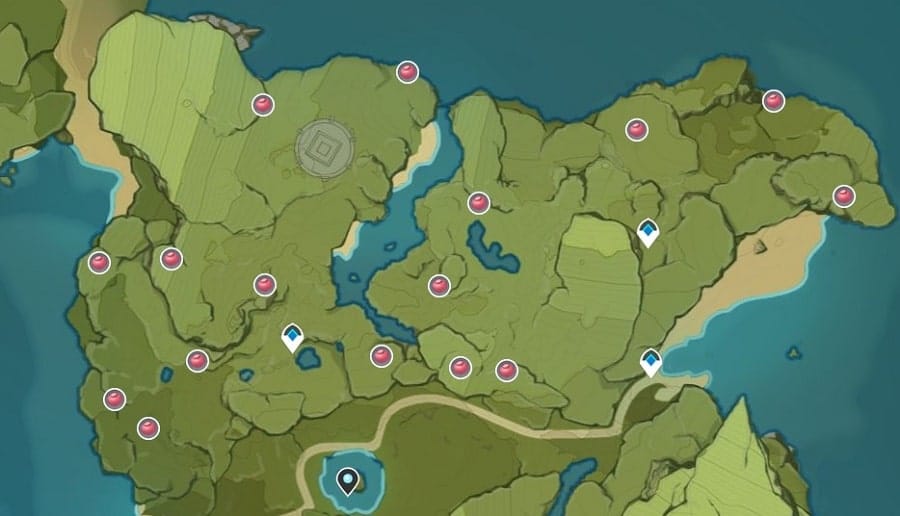 Genshin Impact Valberry Locations Map And Route Genshin Db