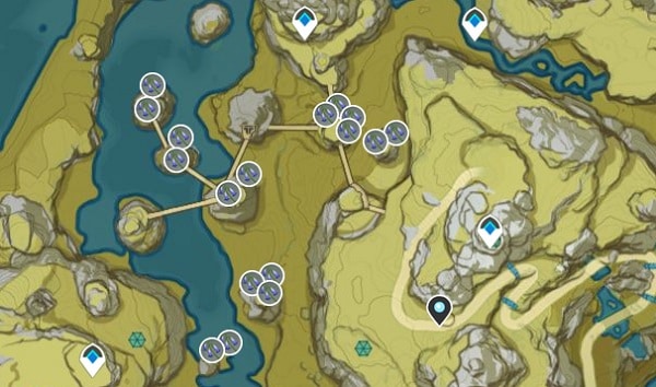 Violetgrass Farming Location Map 3 Huaguang Stone Forest