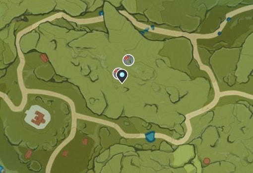 WIndwheel Aster Farming Location Map 2 Anemo Statue West Of Dawn Winery