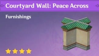 Furnishing Courtyard Wall Peace Across