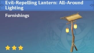 Furnishing Evil-Repelling Lantern: All Around Lighting