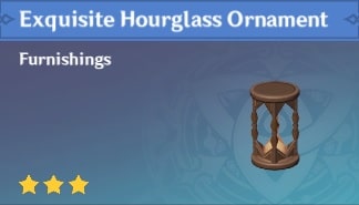 Furnishing Exquisite Hourglass Ornament