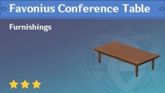 Furnishing Favonius Conference Table