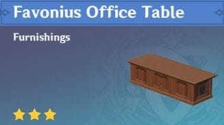 Furnishing Favonius Office Table