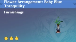 Furnishing Flower Arrangement Baby Blue Tranquility