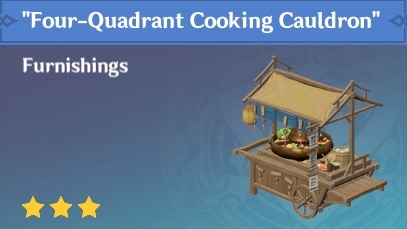 Furnishing Four Quadrant Cooking Cauldron