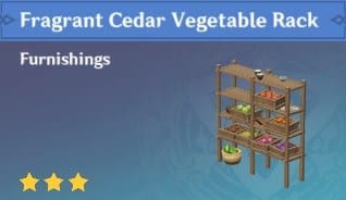 Furnishing Fragrant Cedar Vegetable Rack