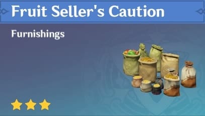 Fruit Seller's Caution