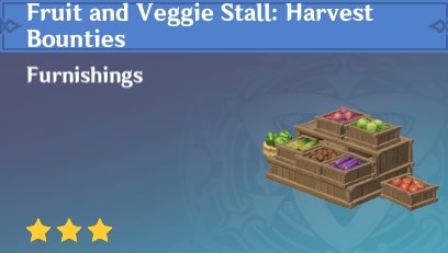 Furnishing Fruit and Veggie Stall Harvest Bounties