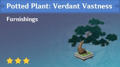 Furnishing Potted Plant Verdant Vastness