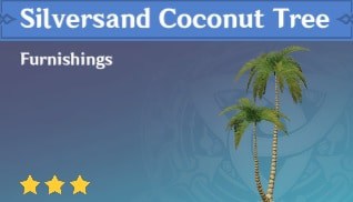 Furnishing Silversand Coconut Tree