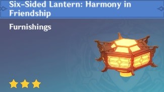 Furnishing Six-Sided Lantern Harmony in Friendship