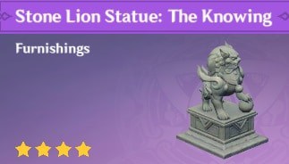 Furnishing Stone Lion Statue The Knowing