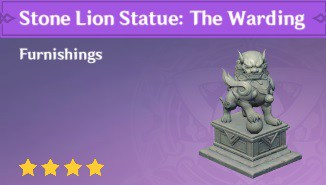 Furnishing Stone Lion Statue The Warding