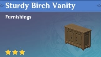 Sturdy Birch Vanity