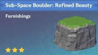 Furnishing Sub-Space Boulder Refined Beauty