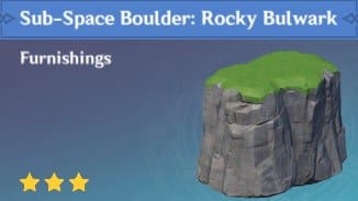 Furnishing Sub-Space Boulder Rocky Bulwark