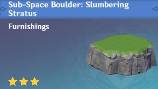 Furnishing Sub Space Boulder Slumbering Stratus