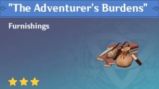 Furnishing The Adventurer’s Burdens