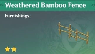 Furnishing Weathered Bamboo Fence