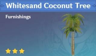 Furnishing Whitesand Coconut Tree