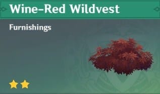 Furnishing Wine-Red Wildvest