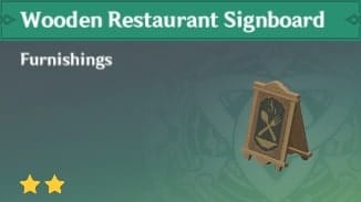 Wooden Restaurant Signboard