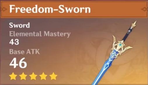 5 Star Sword Freedom Sworn