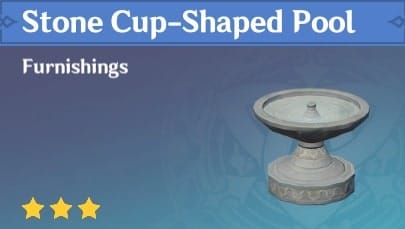 Furnishing Stone Cup-Shaped Pool