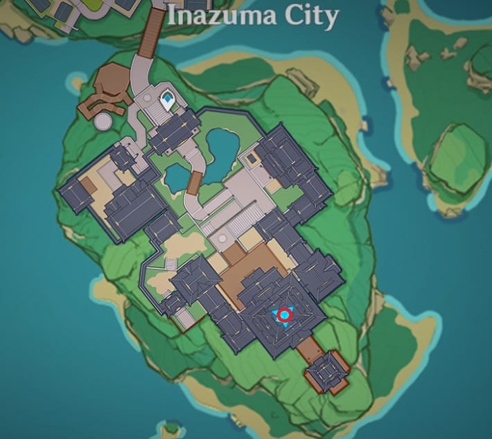 32 Electroculus Above Main Building In Inazuma City Map