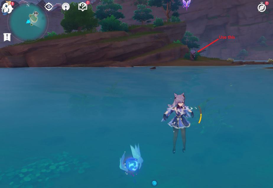 33 Electroculus Underwater West Of Inazuma City In Game