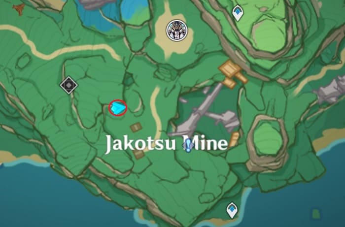 88 Electroculus Use Thunder Sakura Bough Inside Jakotsu Mine To Reach This This Place Map