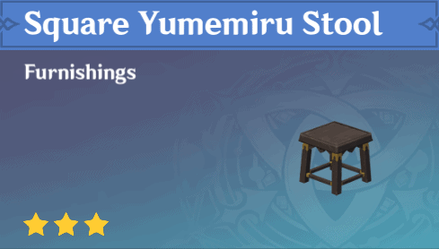 Furnishing Square Yumemiru Stool