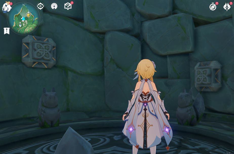 Use Memento Lens On Statue To Reveal 3 Buttons