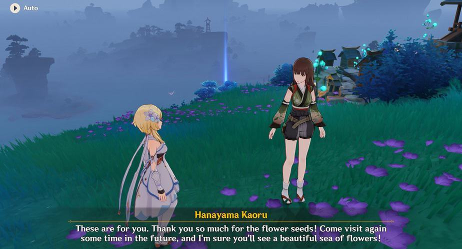 Give The Bag of Flower Seeds to Hanayama Kaoru