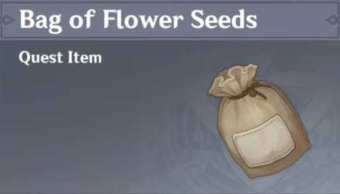 Item Bag Of Flower Seeds