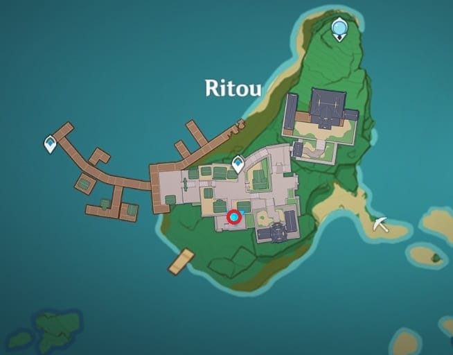 Ryouko location in Ritou