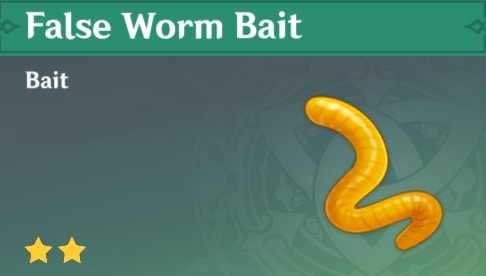 False Worm Bait