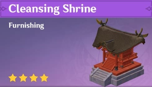 Furnishing Cleansing Shrine