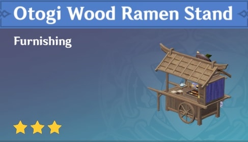 Furnishing Otogi Wood Ramen Stand