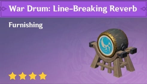 Furnishing War Drum Line Breaking Reverb