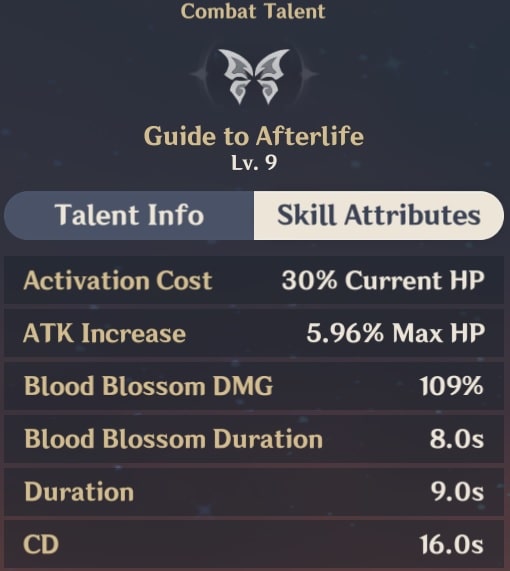 Guide to Afterlife Skill Attributes