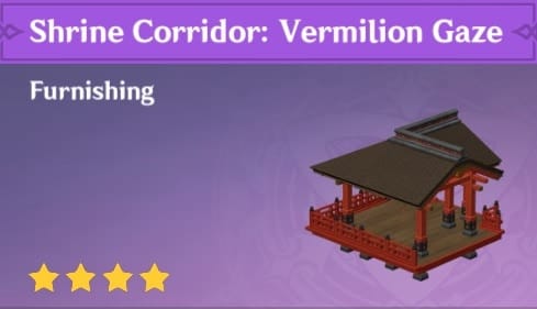 Furnishing Shrine Corridor Vermillion Gaze