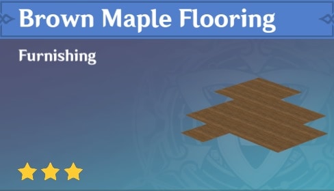 Furnishing Brown Maple Flooring